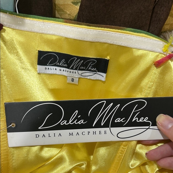 New Dalia MacPhee Multicolor Strapless Evening Gown with removable straps - Picture 10 of 11